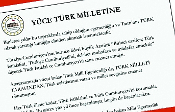 Milli Egemenlik Platform'u bir bildiri yayınladı